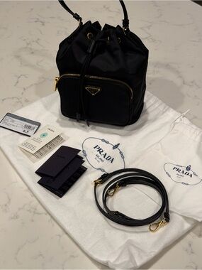 Prada | Bags | Prada Vintage Tessuto Sport Nylon Bag In Nero Mv55